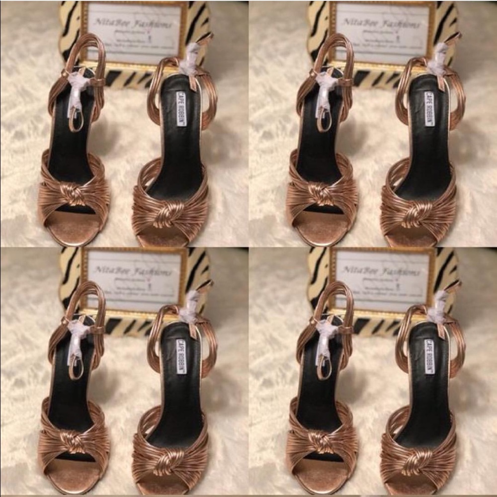 Cape Robbin Rose Gold Knotted Sandals